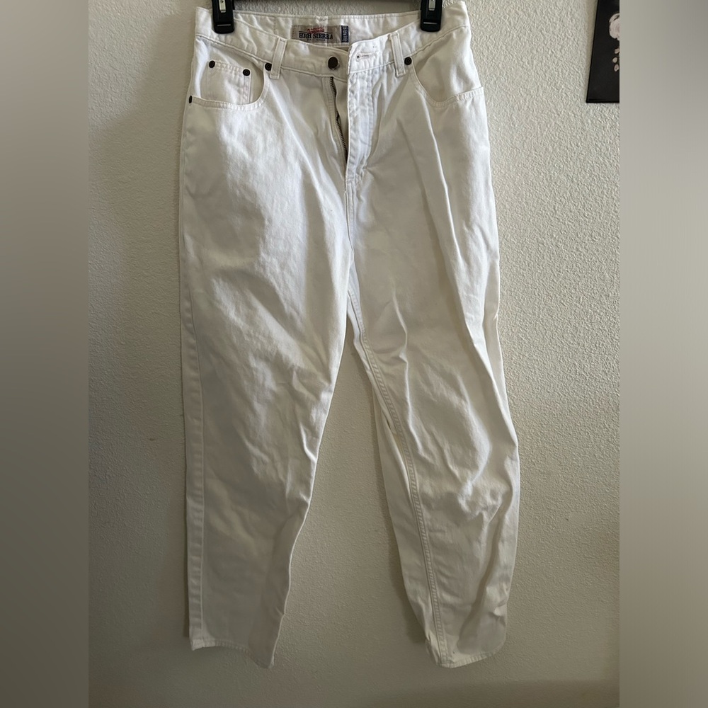 Vintage high sierra white jeans